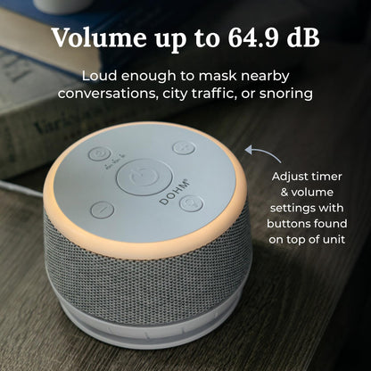 Yogasleep Dohm Nova White Noise Sound Machine – Night Light, 10 Fan Speeds, Pink Noise, Office Privacy
