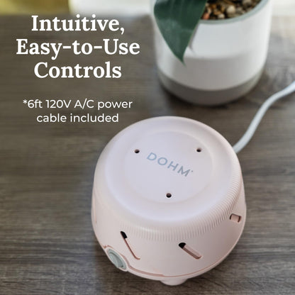 Yogasleep Dohm Uno Pink Noise Sound Machine — Adjustable Tone, Privacy & Travel Ready