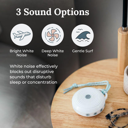 Yogasleep Rohm Portable White Noise Sound Machine — 3 Sounds, 24h Playback
