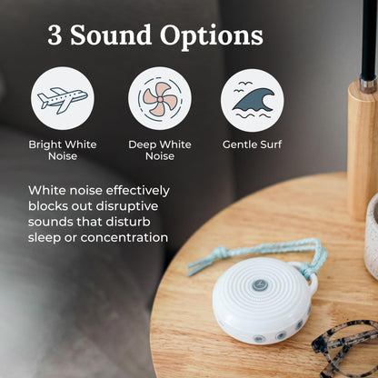 Yogasleep Rohm Portable White Noise Sound Machine (2-Pack) – 3 Sounds, USB Rechargeable, Noise Masking for Sleep & Focus