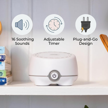 Yogasleep Whish White Noise Machine — 16 Soothing Sounds, Compact Travel Size