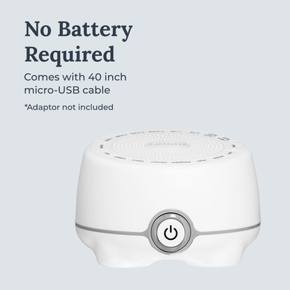Yogasleep Whish White Noise Machine — 16 Soothing Sounds, Compact Travel Size
