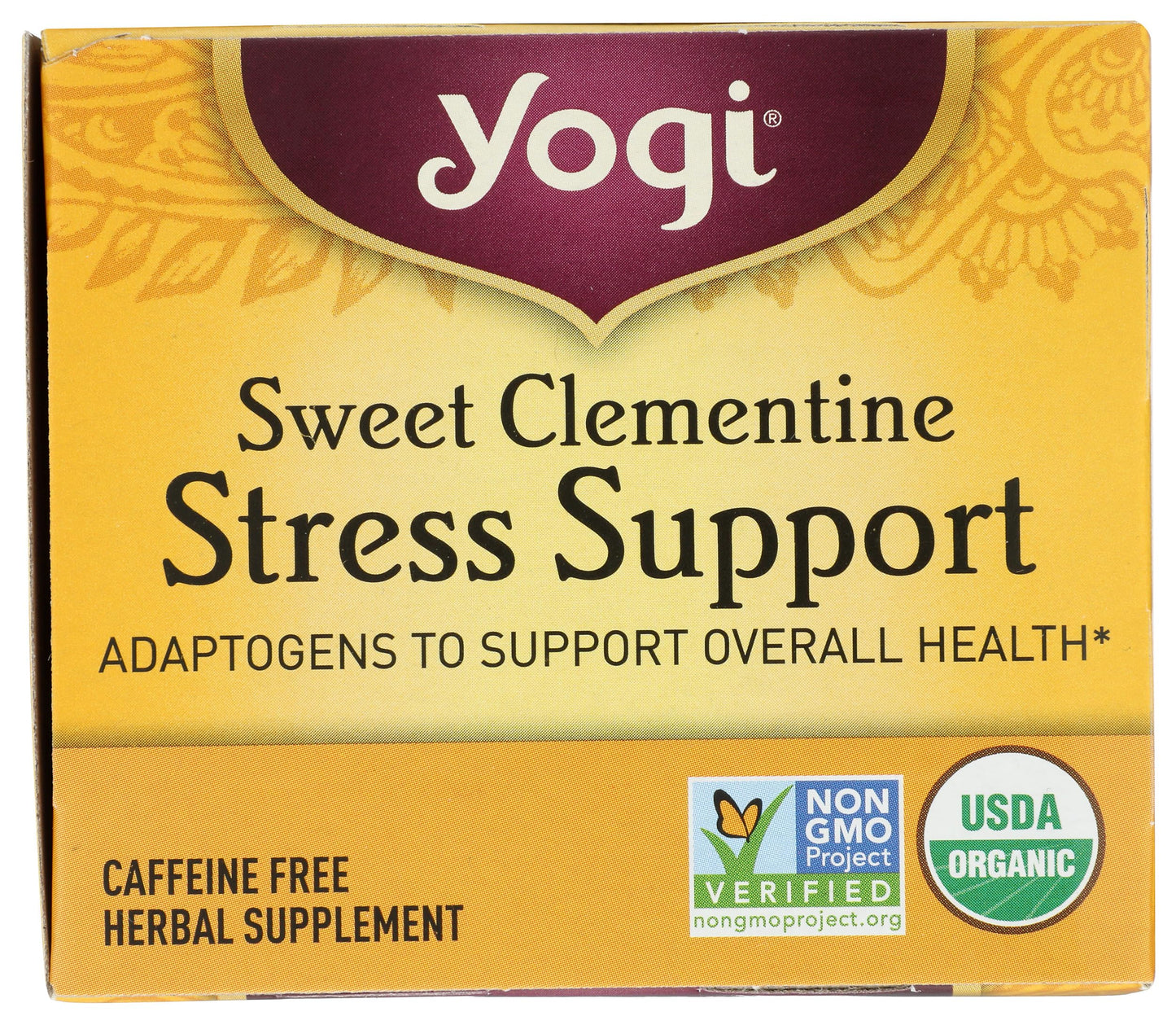 Yogi Tea Organic Sweet Clementine Stress Support – 16 Count