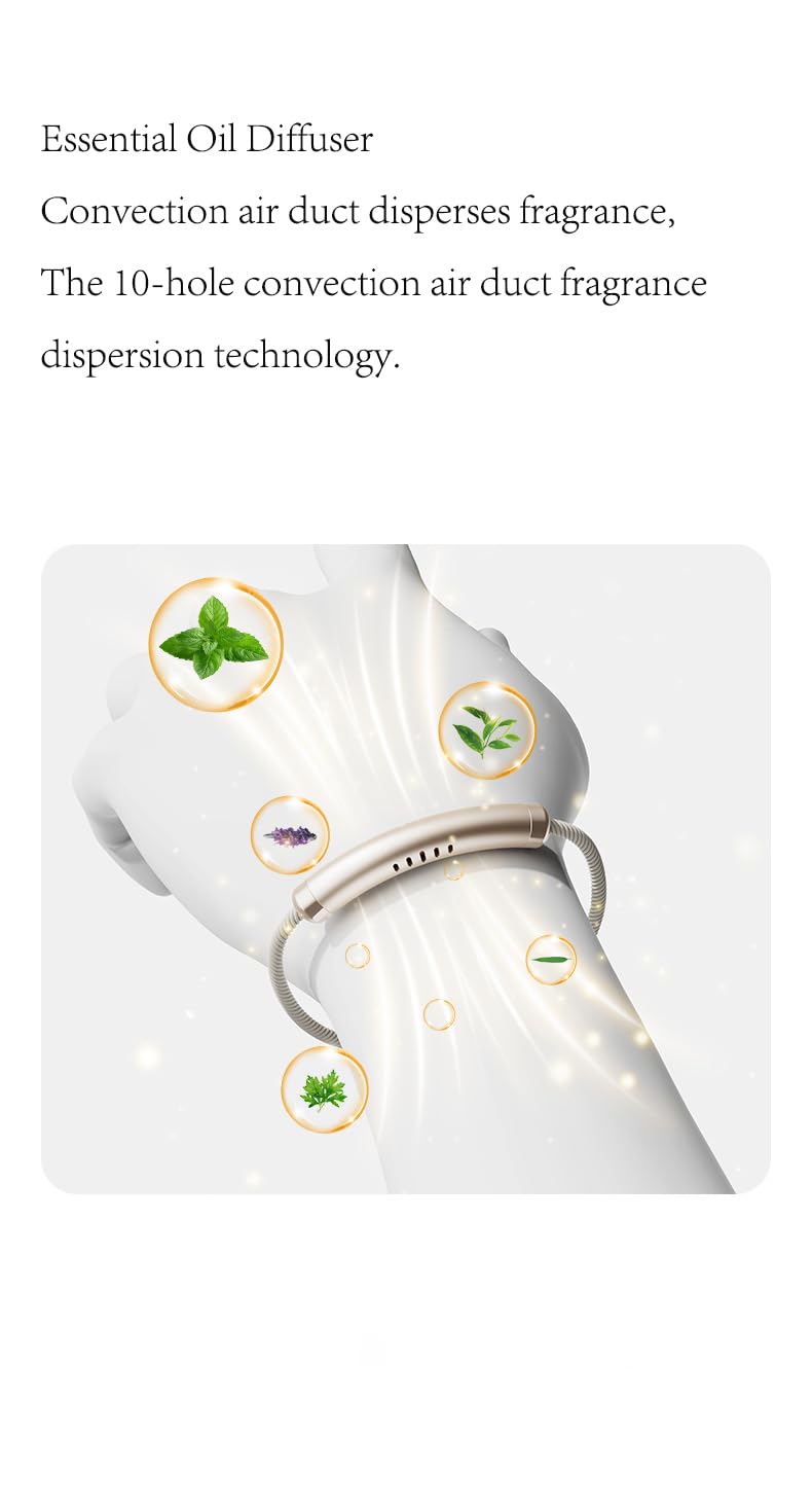 YOLAXGA Essential Oil Diffuser Bracelet – Aromatherapy Zinc Alloy Locket with Canvas Weaving, Adjustable Wristband | Gift Set for Women & Men