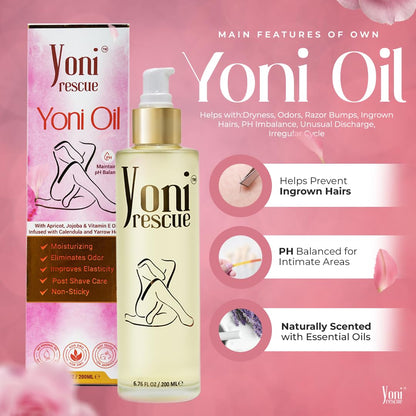 Yoni Rescue Yoni Oil 6.76 oz — Hydration, pH Balance & Comfort for Women