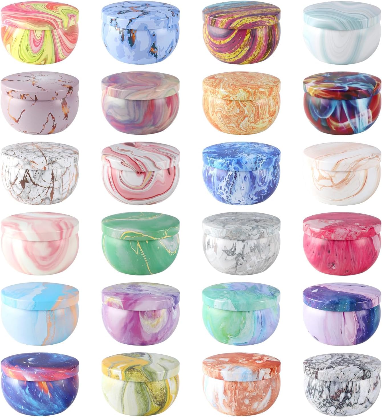 YOROXRG 24-Pack Soy Wax Scented Candles Gift Set – Travel Tin Jars 2.5 oz