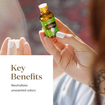 Young Living Citronella Essential Oil - Harness The Power of Nature to Create a More Invigorating Outdoor Environment - 15 ml