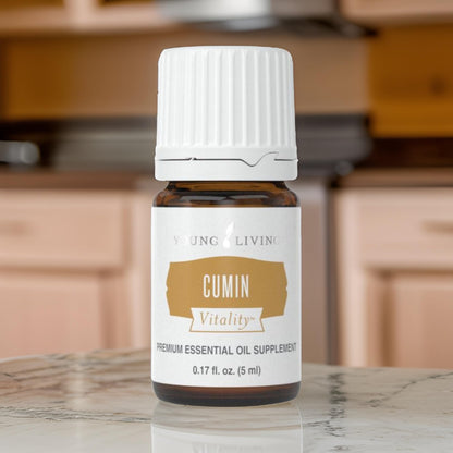 Young Living Cumin Vitality Essential Oil - 5 ml | Digestive & Immune Support, Herbal Detox, Earthy Culinary Spice