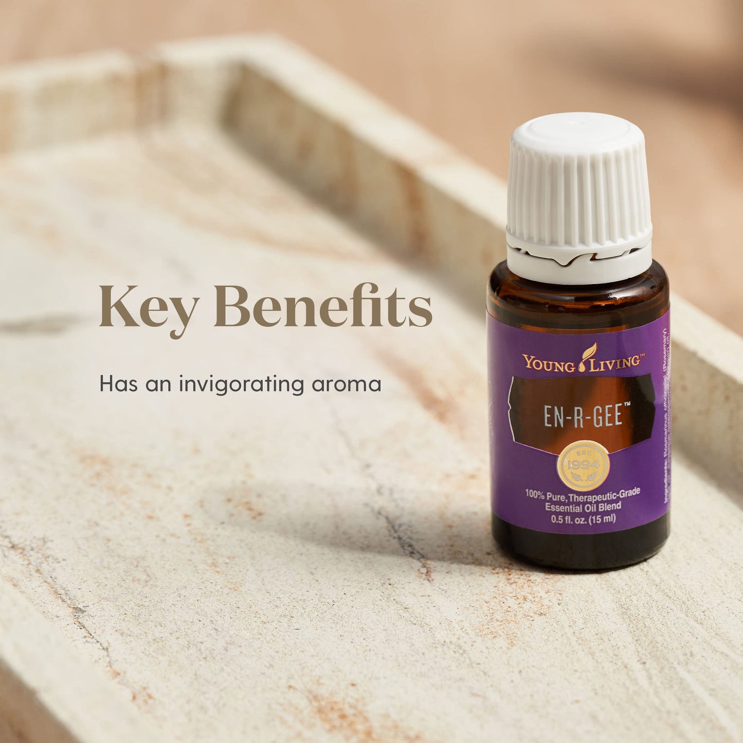 En-R-Gee Essential Oil 15ml by Young Living – Energize Your Focus