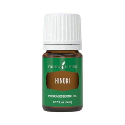 Young Living Hinoki Essential Oil 5 ml | Refreshing & Calming Ambiance for Work, Study, Meditation