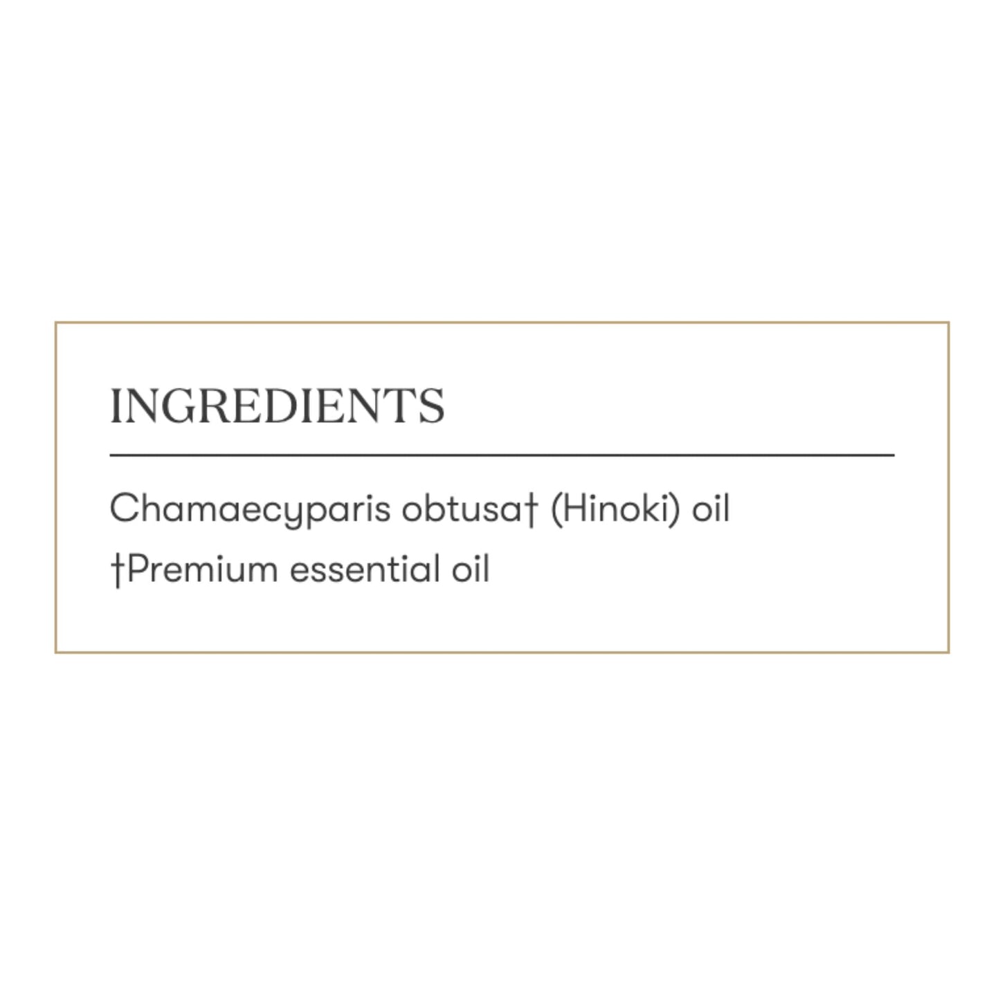 Young Living Hinoki Essential Oil 5 ml | Refreshing & Calming Ambiance for Work, Study, Meditation