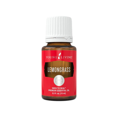 Young Living Lemongrass Essential Oil for Massage and Aromatherapy — 100% Pure, Premium-Grade, 15 ml