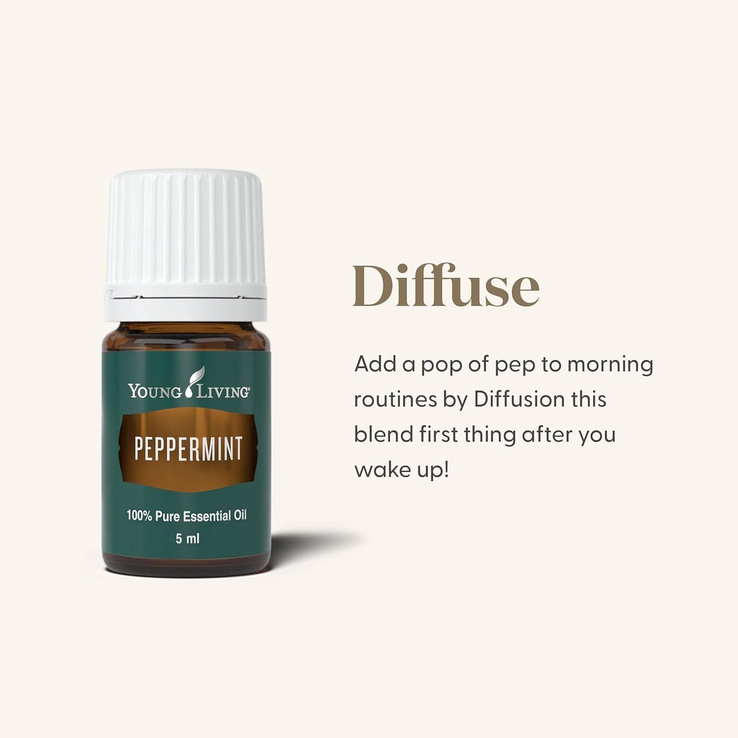 Young Living Peppermint Essential Oil 5 ml | Relaxation, Cooling & Digestive Support