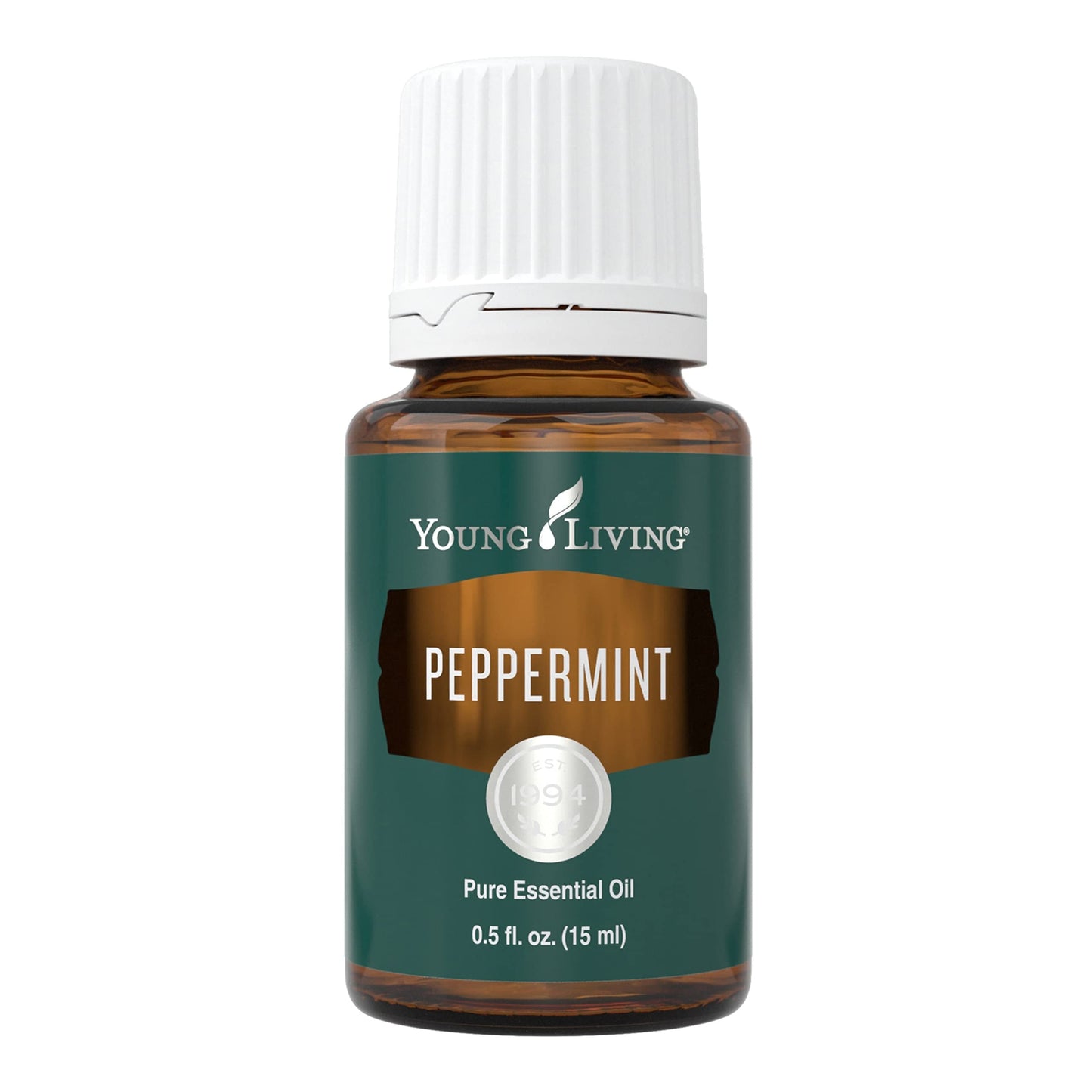 Young Living Peppermint Essential Oil 15ml – Fresh Minty Aroma for Diffusion & Topical Use