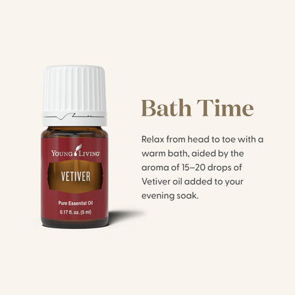 Young Living Vetiver Essential Oil 5ml – Grounding, Calming Nighttime Routine