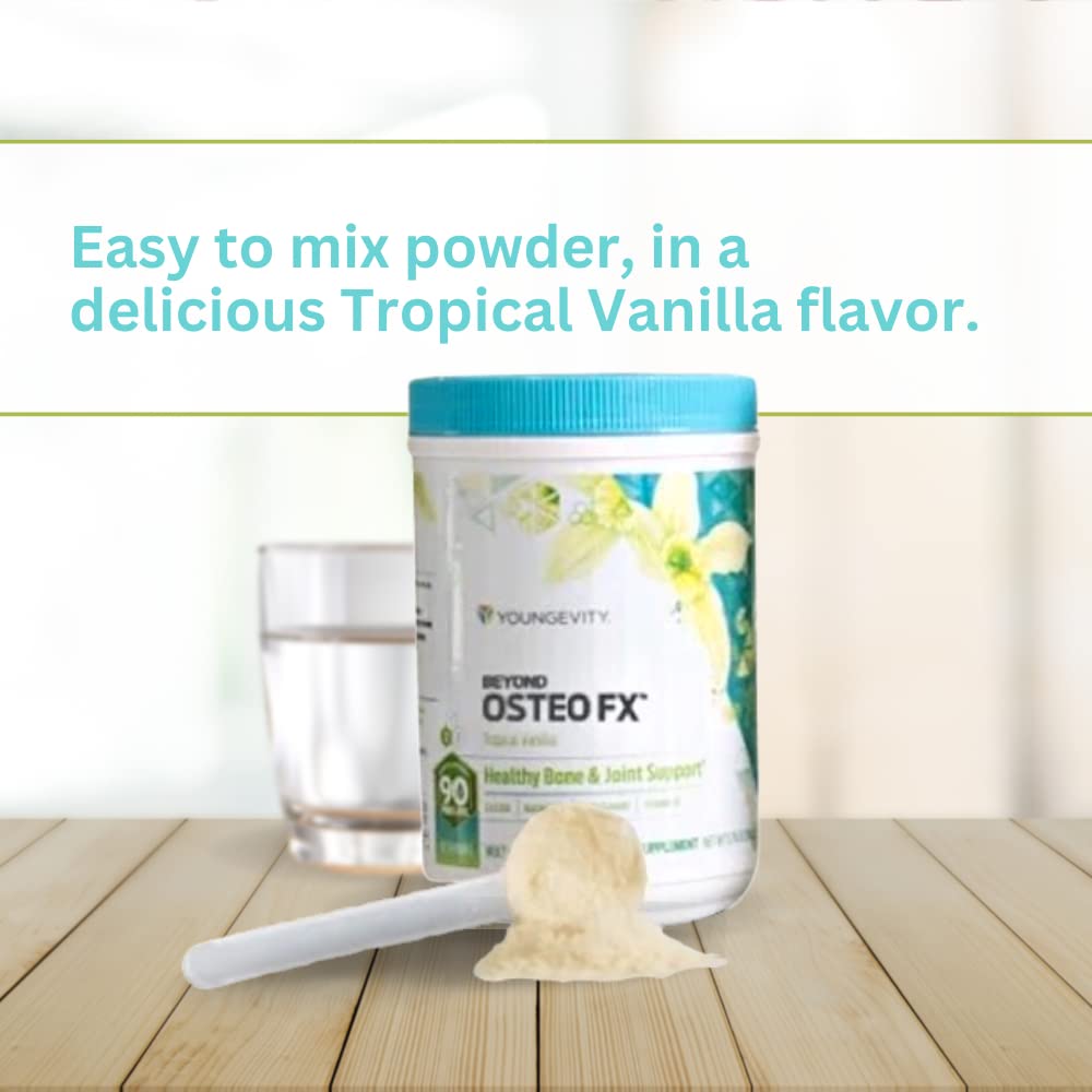 Youngevity Beyond Osteo FX - Tropical Vanilla | Bone Health Multi-Vitamin Powder (6 Canisters)