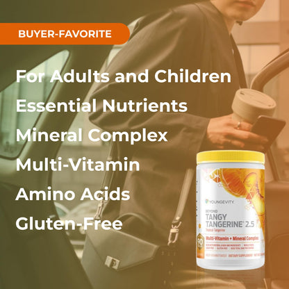 Youngevity Beyond Tangy Tangerine 2.5 Tropical Tangerine – Ultimate Multi-Vitamin & Mineral Complex | 8,000 ORAC
