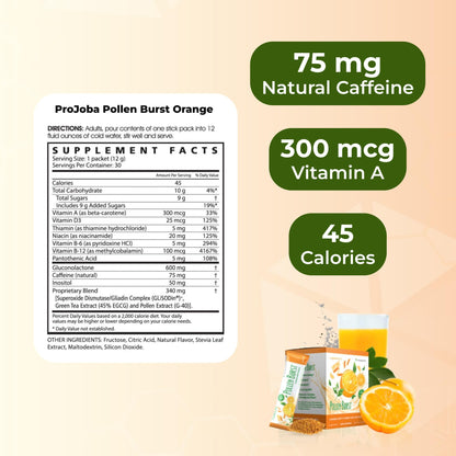 Youngevity ProJoba Pollen Burst™ – Clean Natural Energy, Brain Boost & Focus (30 Sticks)