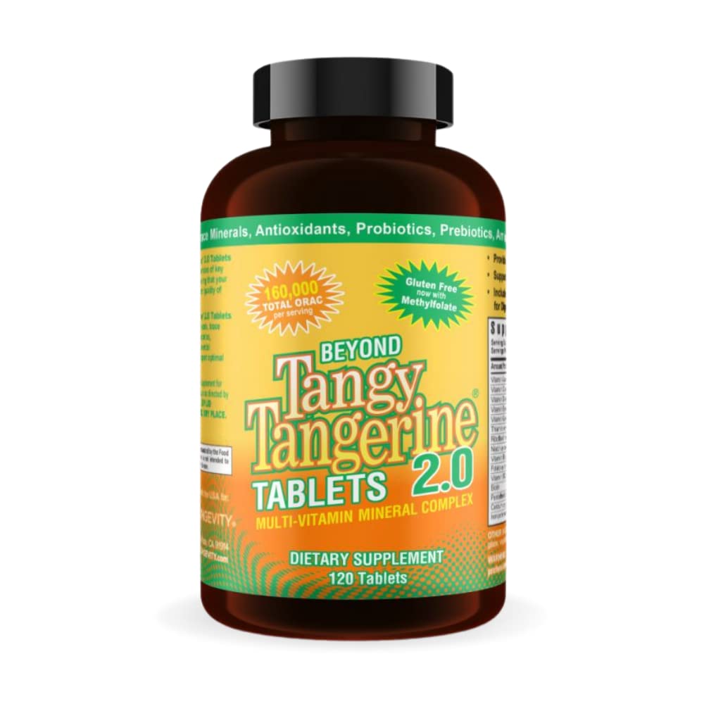 Youngevity Beyond Tangy Tangerine 2.0 – Multi-Vitamin & Mineral Complex | 160,000 ORAC, 120 Tablets