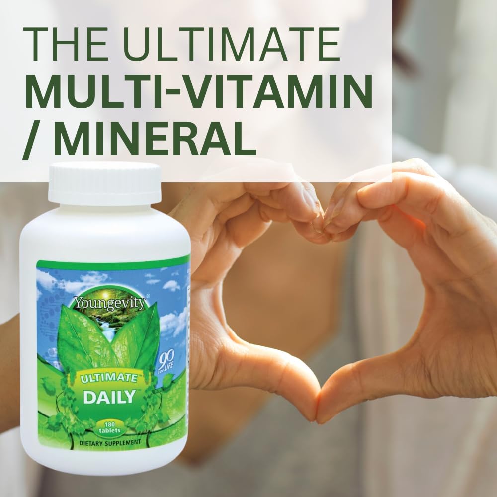 Youngevity Ultimate Daily Mega Multivitamin – 180 Tablets, High Absorption