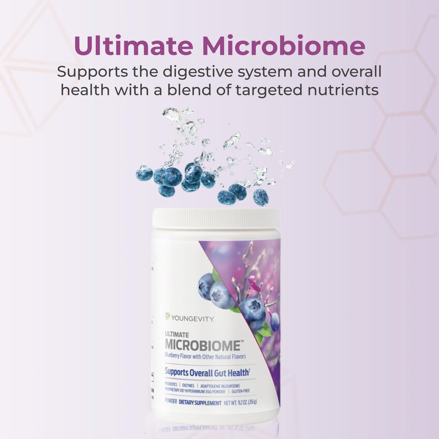Youngevity Ultimate Microbiome - Prebiotic, Probiotic & Postbiotic Gut Health Supplement