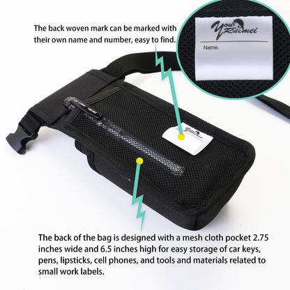 YOURUIMEI Massage Therapist Holster with Adjustable Belt – Bottle Bag & Lotion Holster (Black) XJ-1KD