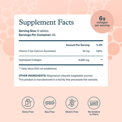 Youtheory Advanced Collagen 6,000 mg + Vitamin C | Hair Skin Nails | 160 Tablets Pack of 2