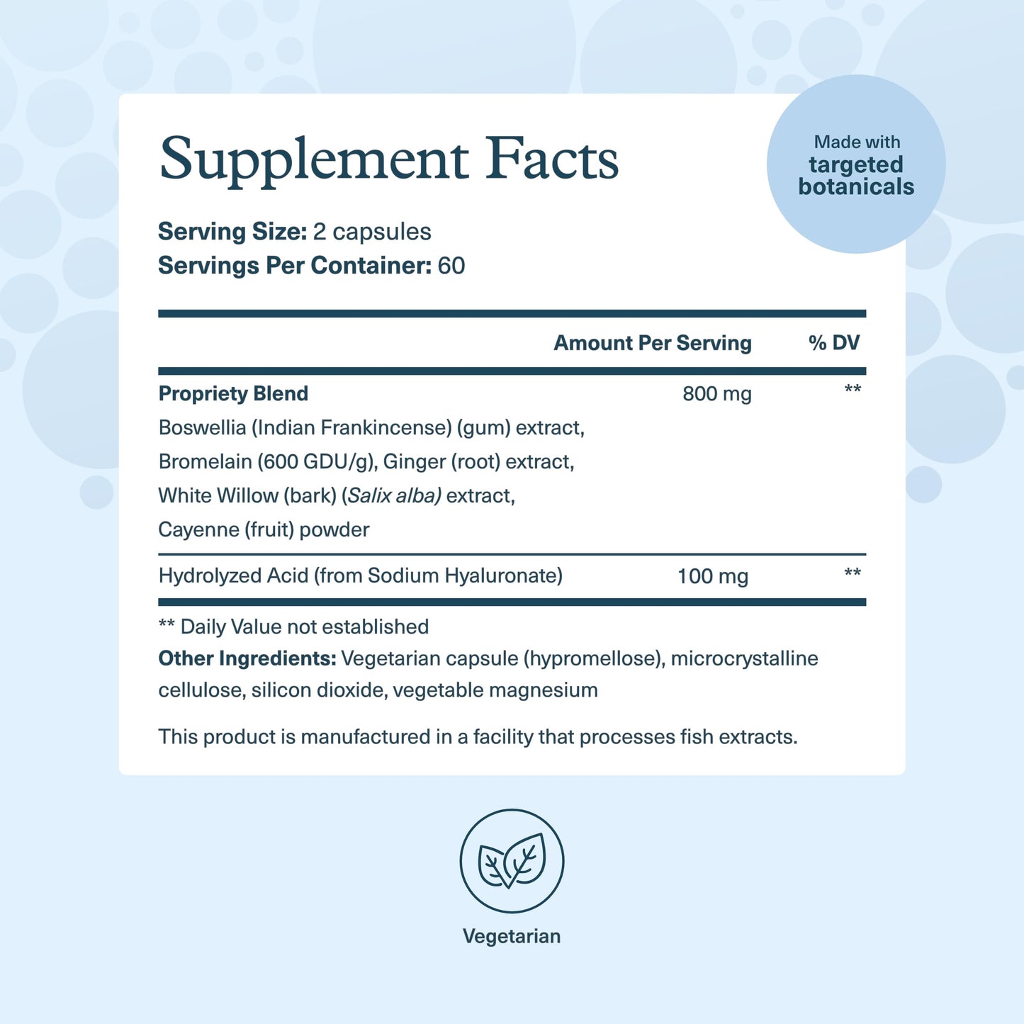 Youtheory Hyaluronic Acid Advanced Formula - Joint & Skin Support with Boswellia - Dairy/Soy/Gluten Free - 120 Veg Capsules