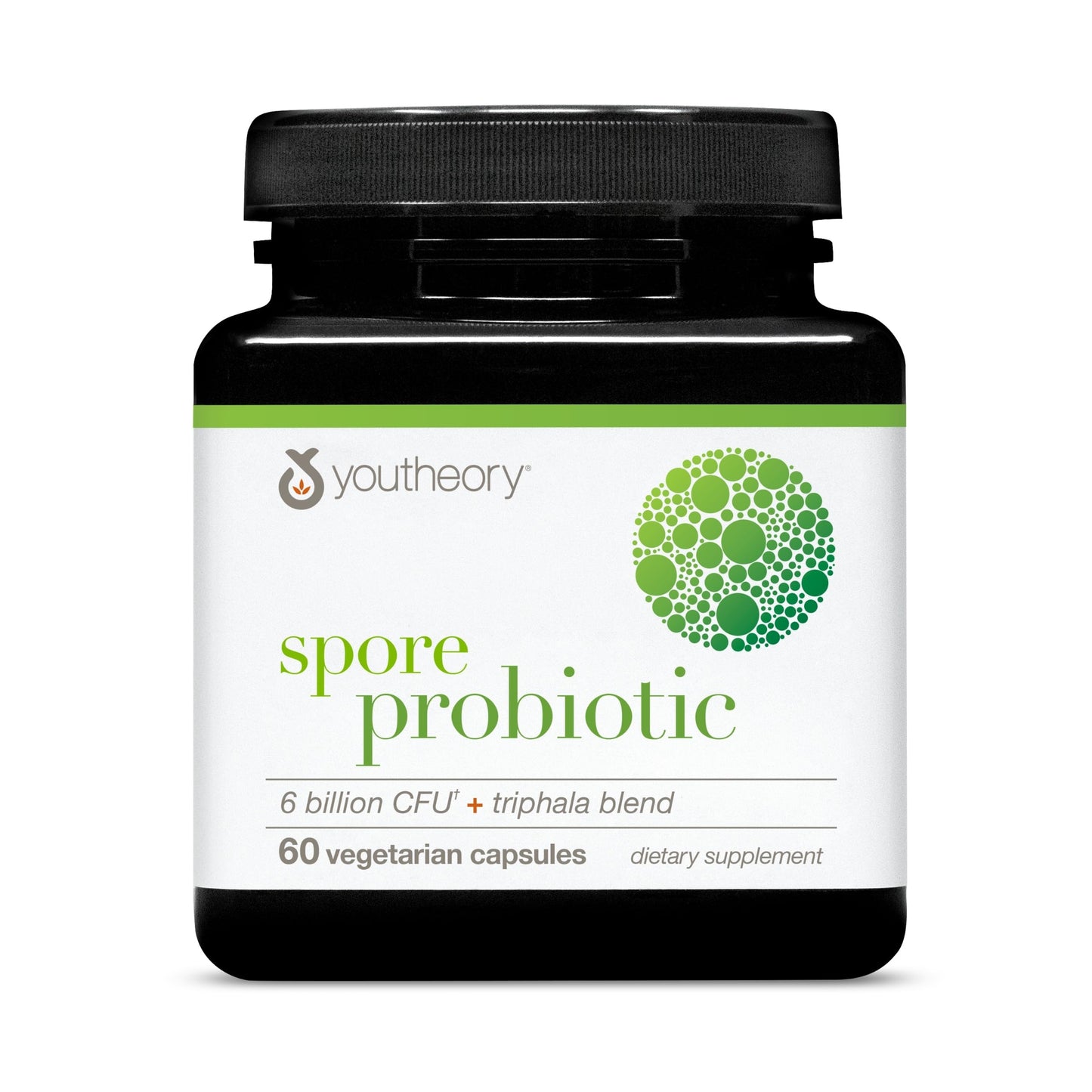 Youtheory Spore Probiotic 6B CFU - Digestive Support - 60 Veggie Caps