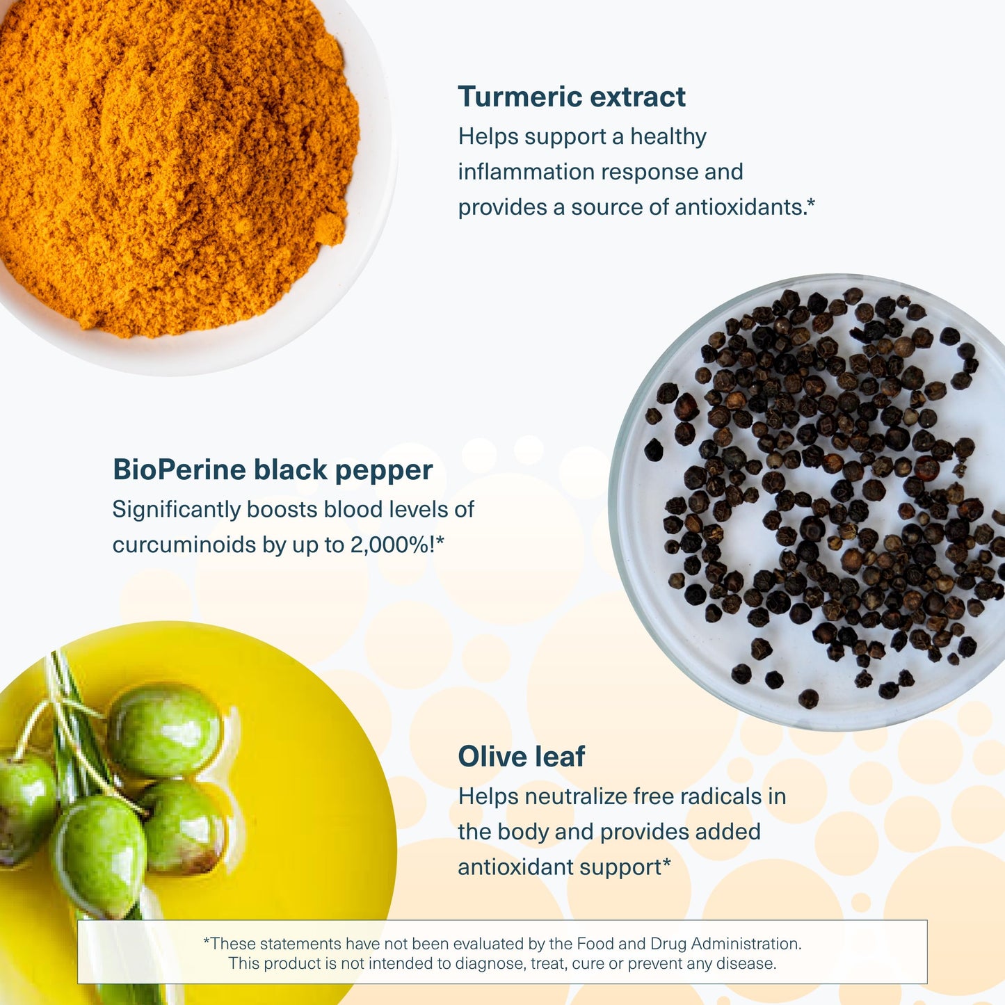 Youtheory Turmeric 450 mg with Black Pepper & Olive Leaf – Joint & Brain Health, 60 Tablets