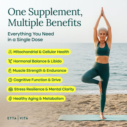 Youthful Urolithin-A Complex with Shilajit & Sea Moss | Energy & Focus
