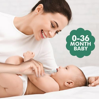 Yruzqne 104Pcs Baby Tongue Cleaner & Infant Toothbrush Set