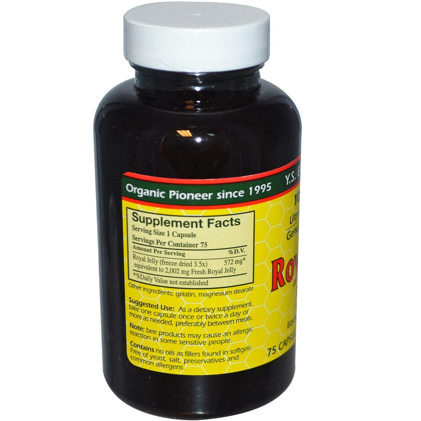 YS BEE Farms Royal Jelly 2000 Mg, 75 CT - Premium Royal Jelly Supplement