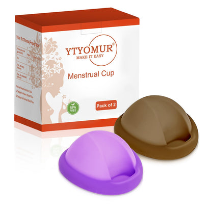 YTYOMUR Reusable Menstrual Disc - Small Size (Pack of 2) | Leakproof, Comfortable, Beginner-Friendly