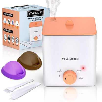 YTYOMUR Menstrual Disc Sterilizer Steamer Kit – 2 Reusable Discs