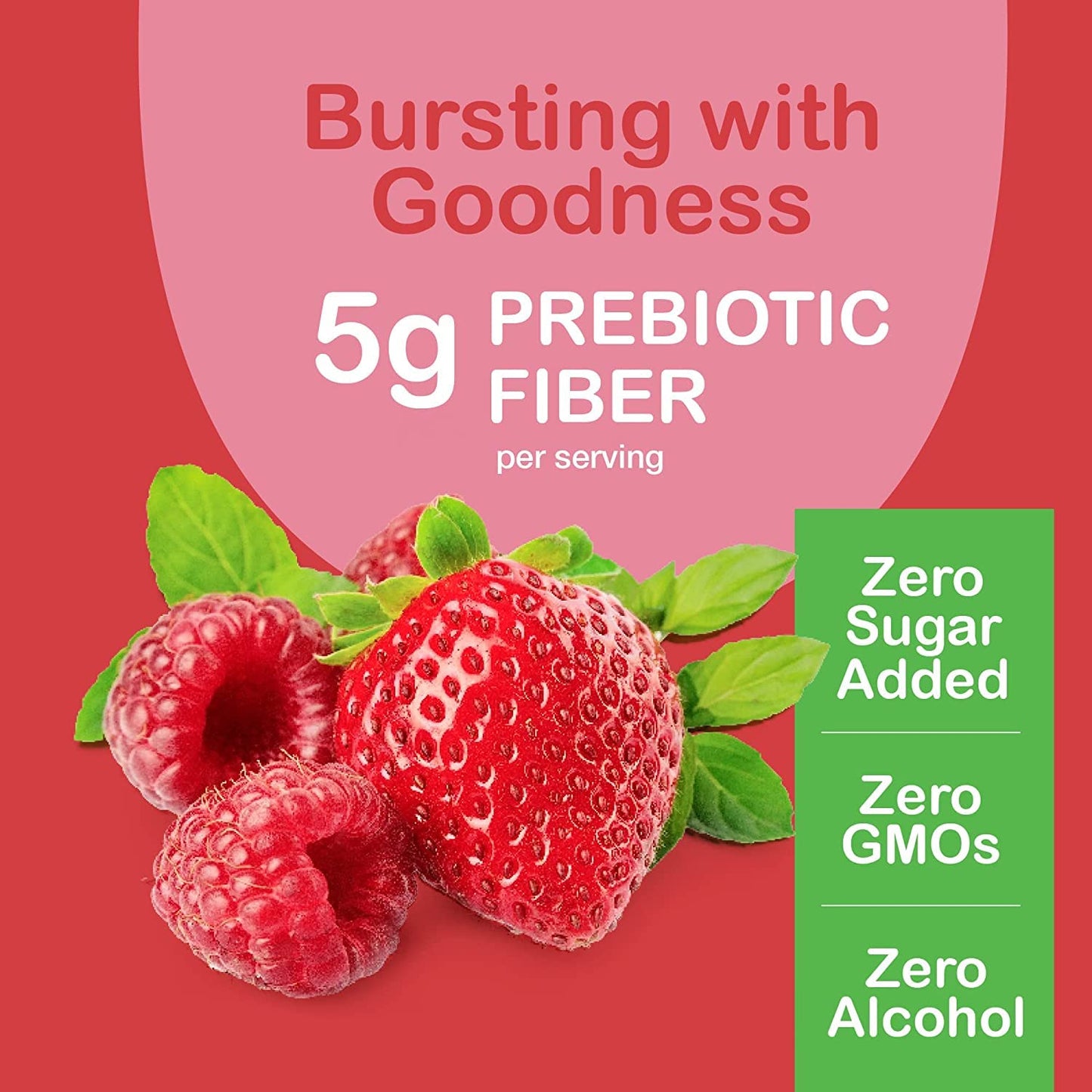 Yum-Vs Prebiotic Fiber Gummies - 5g Per Serving, Zero Sugar, Keto (90 Count)