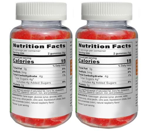 YUM-V'S Glucose Gummies – Fast Acting, Gluten Free & Vegan Berry Flavor