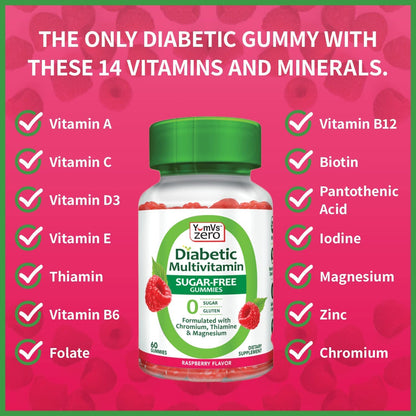 YUM-V'S Multivitamin Gummies - Sugar Free, Keto Friendly Vitamin Gummies (60 Count x 2)