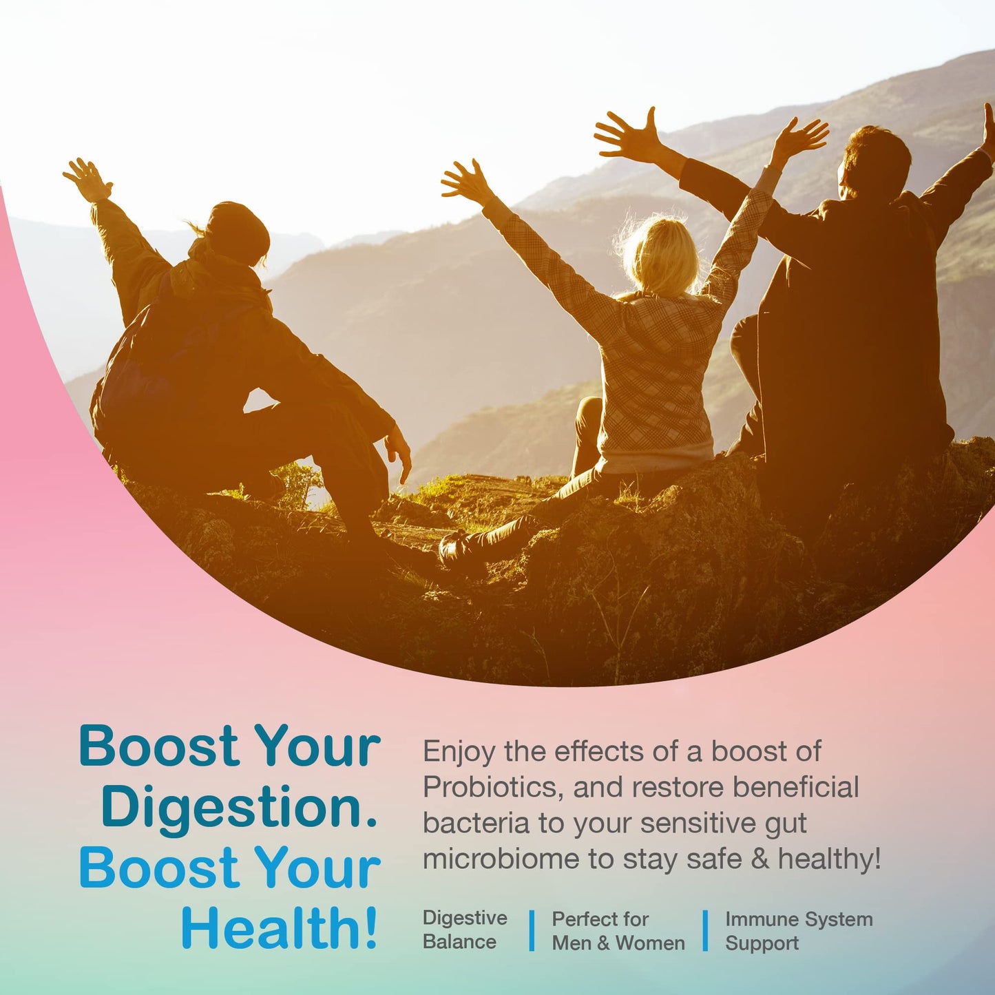 YUM-V'S Zero Sugar Probiotic Gummies | Digestive Health & Gut Support - Sugar Free Probiotics