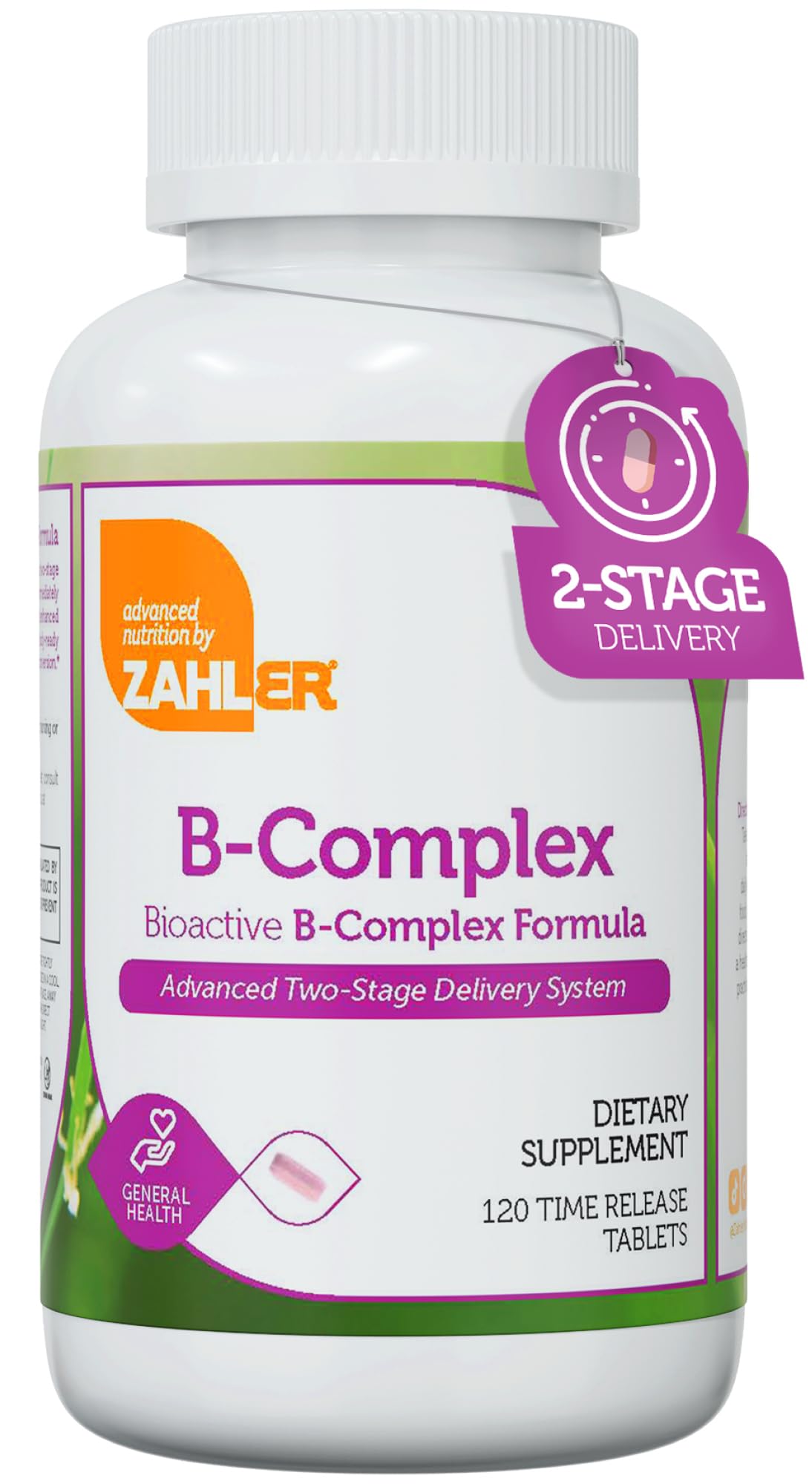 Zahler B-Complex Vitamins for Women & Men | B Vitamin Complex 120 Tablets