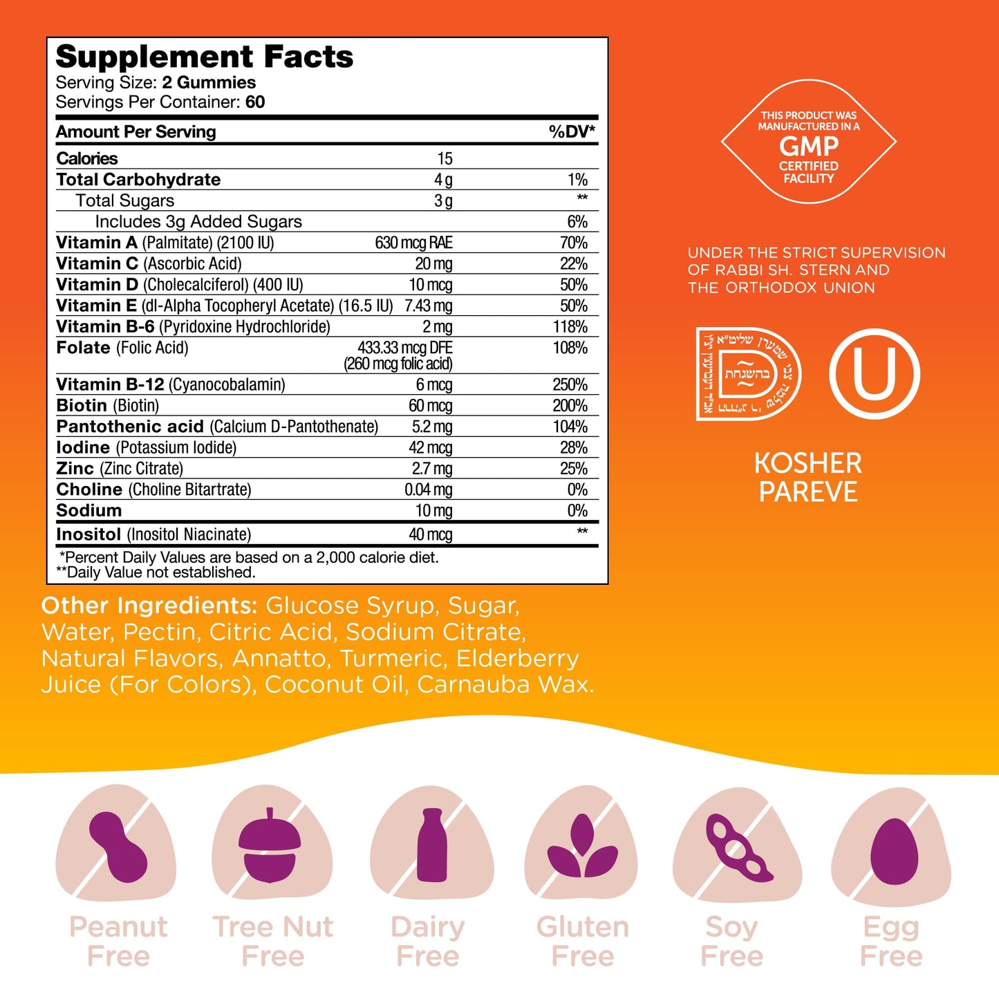 Zahler Chapter One M is for Multi Kids Multivitamin Gummies | 120 Count | Kosher
