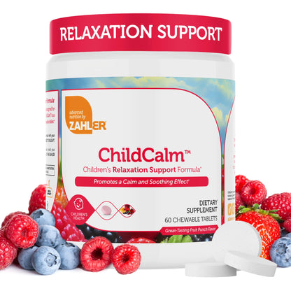 Zahler ChildCalm Kids Chewable Magnesium – Kosher, Fruit Punch