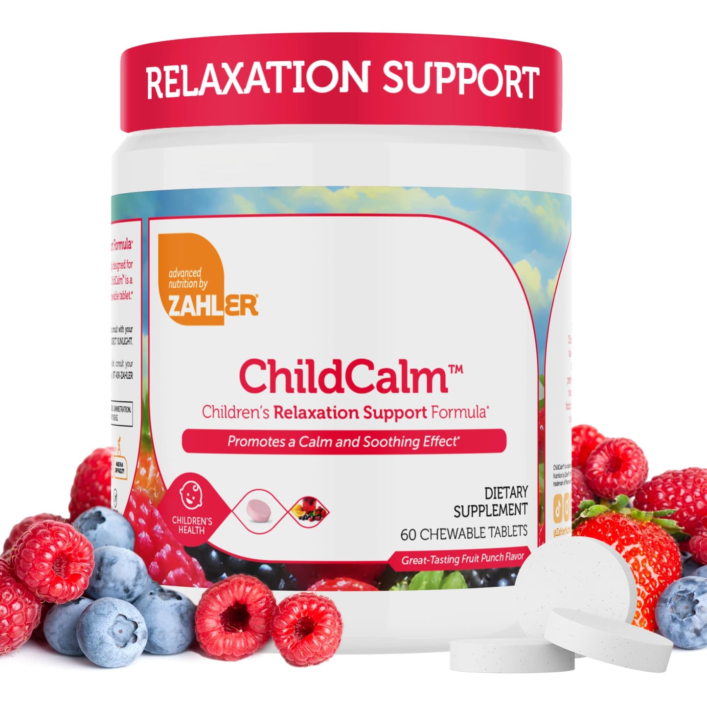 Zahler ChildCalm: Kosher Magnesium Chewables for Kids – Natural Calm & Mood Support