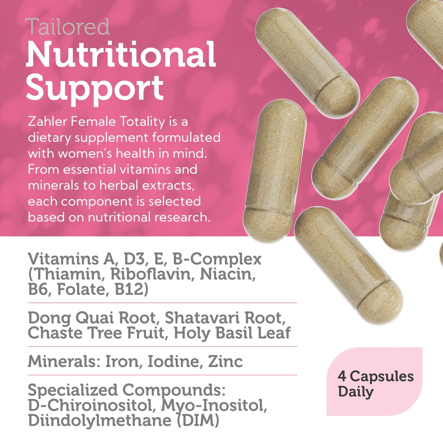 Zahler Female Totality: Fertility Supplements for Women