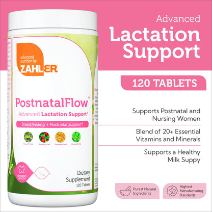 Zahler Postnatal Flow - Advanced Lactation Support | 120 Tablets