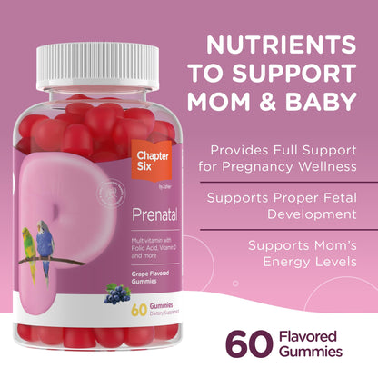 Zahler Women's Prenatal Gummies - Grape Flavor, 60 Count | Vegetarian & Kosher