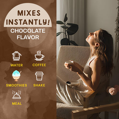 Zammex Bone Broth Protein Powder – Grass-Fed Beef, Chocolate, Collagen