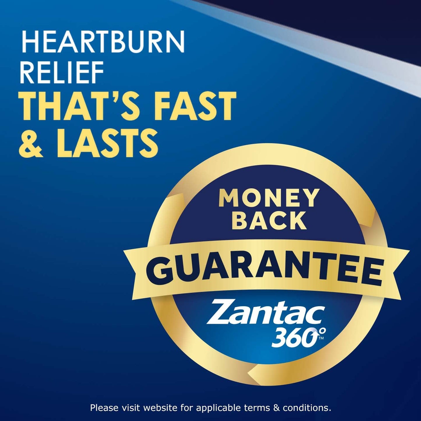 Zantac 360 Maximum Strength 20 mg Tablets – 25 Count | Heartburn Prevention & Relief