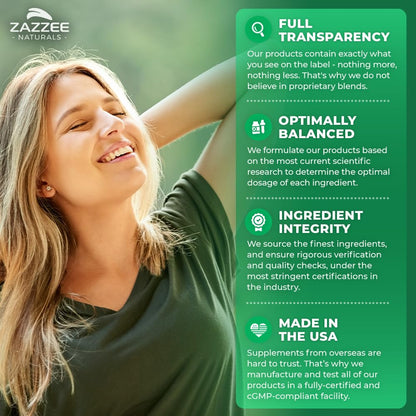 Zazzee Extra Strength Mucuna Pruriens 8:1 Extract – 1000 mg, 20% L-DOPA, 220 Veg Capsules, 110 Day Supply