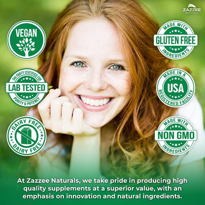 Zazzee Extra Strength Beta Glucans 1000 mg | 90 Vegan Capsules | Immune Support